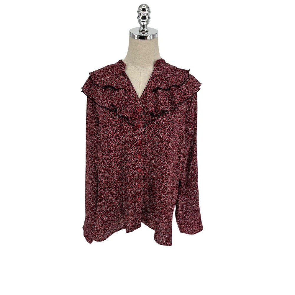 The Shirt Rochelle Behrens Blouse Women's Size Large TS20PF800 Cottagecore
